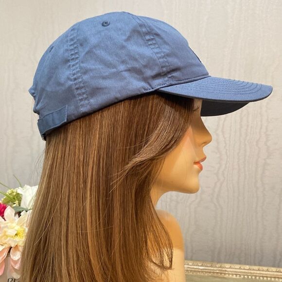 Volcom Strap Back Adjustable Spell Out Soft Cap Hat One Size Blue Like New - Picture 6 of 15